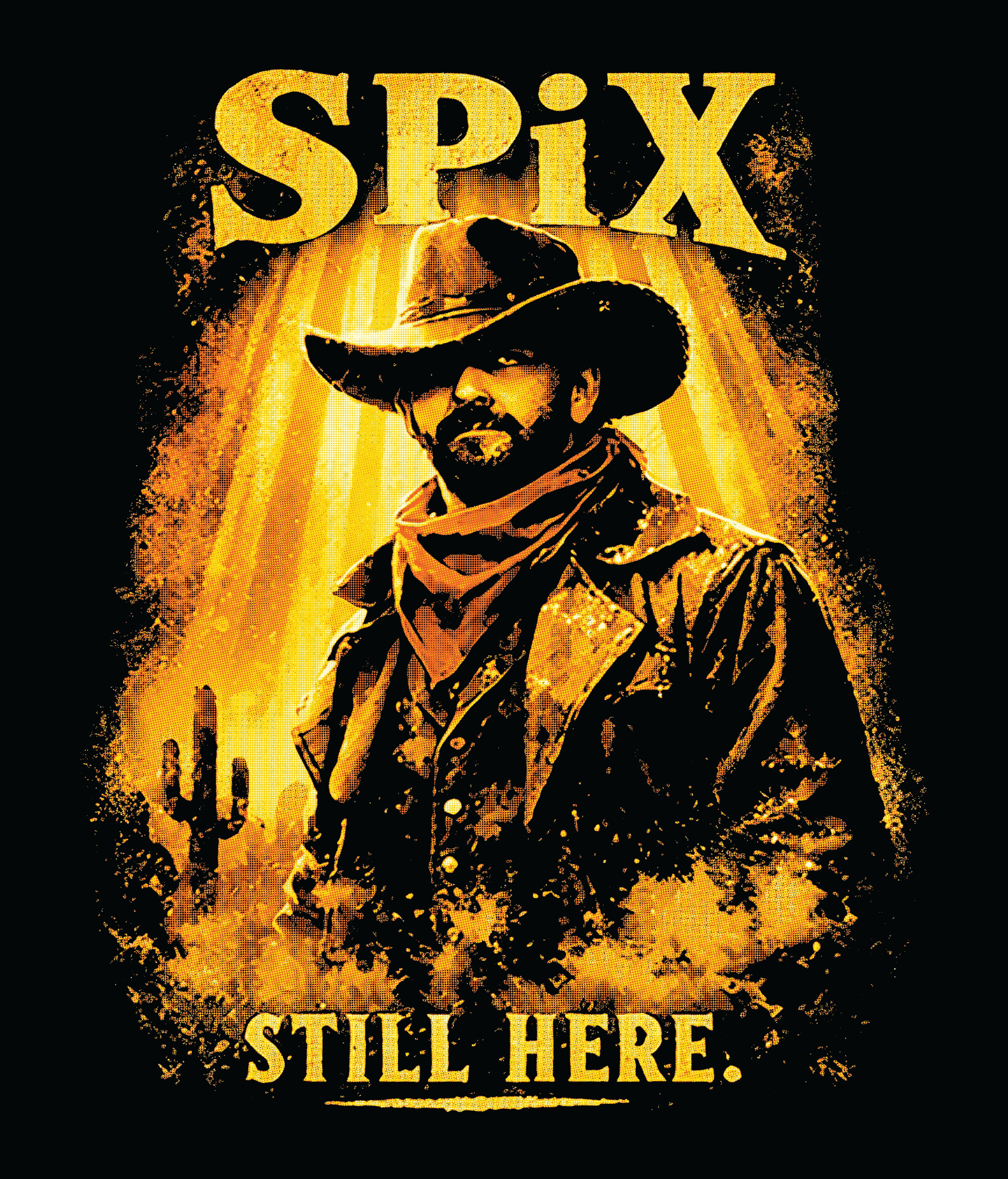 Spix - Still Here. Outlaw Tee